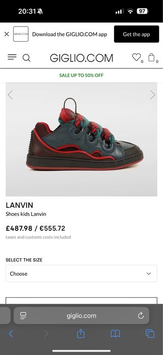 Adidasi Lanvin N30154, masura 36