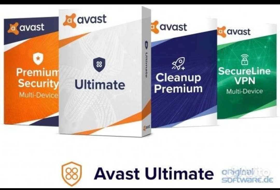 Avast Ultimate на 1 год на 1 устройство. Пакет из 4 программ