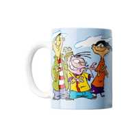 Cana personalizata, Ed, Edd si Eddy, Ceramica, Alb, 350 ml