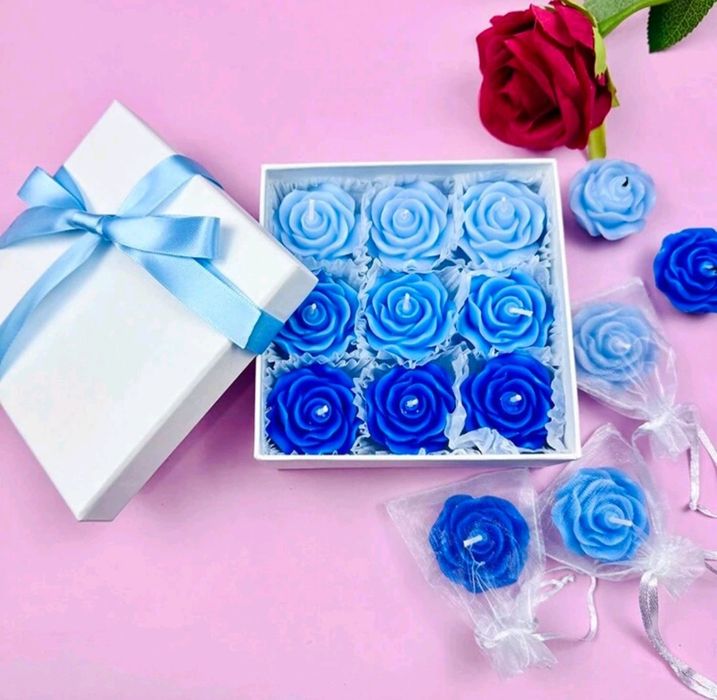 Ароматни свещи в различни фори рози, торти, кремове