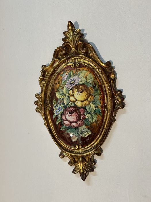 tablou ceramică cu flori