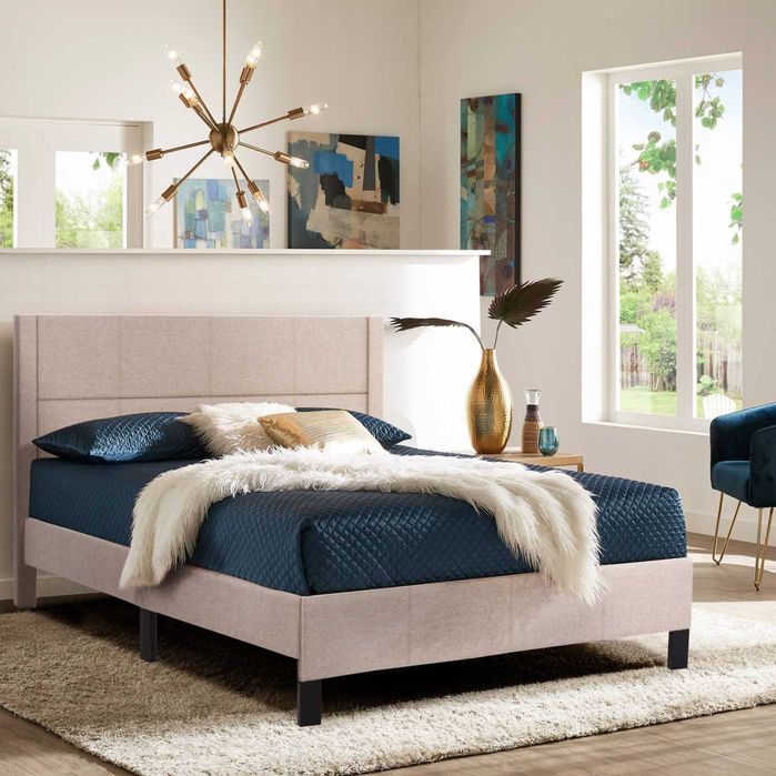 Топ цена - Тапицирана спалня TRILLOP  - 3 различни цвята, 160x200cm.