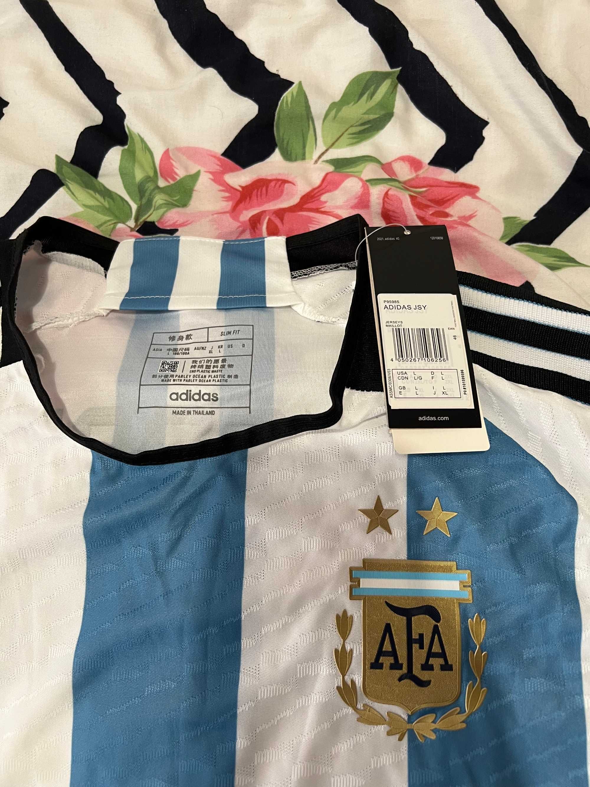 Мъжка тениска Adidas oригинална - Argentina Messi.