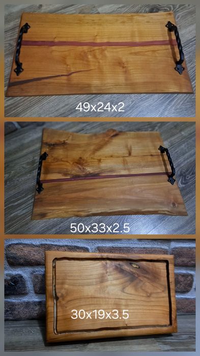 Дъски и плата  за рязане на мезета