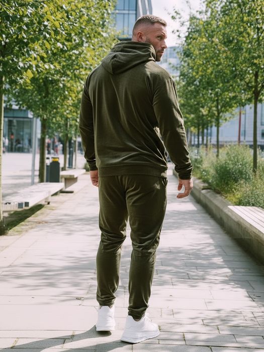 Trening Catifea Essential Kaki