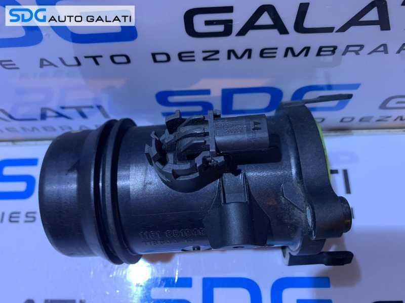 Debitmetru Aer Tub Conducta cu Senzor Presiune Intercooler BMW Seria 5 520 E60 E61 2.0 D N47 177CP 2004 - 2010 Cod 8519492 1161851949203 11884414 9444623313 [B3517]