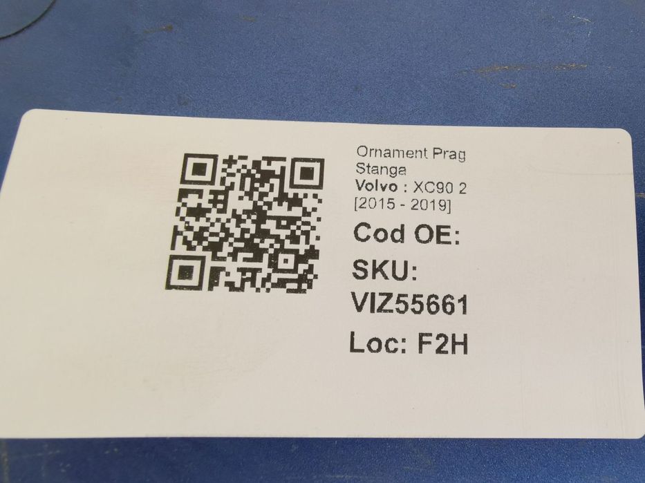 Ornament Prag Stanga Volvo  XC90 2 2015 2016 2017 2018 2019 Original I