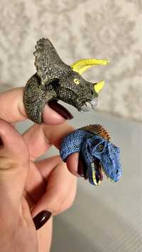 Кольца игрушки динозавры/драконы