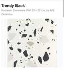 Faianta gresie noua terazzo Trendy Black 3 mp