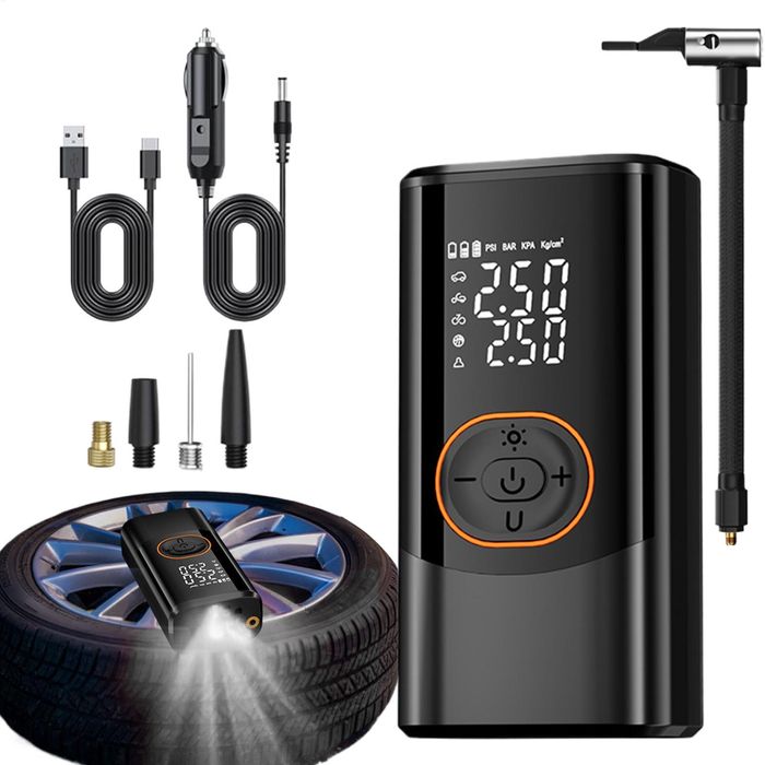 Compresor Auto Portabil, 4in1