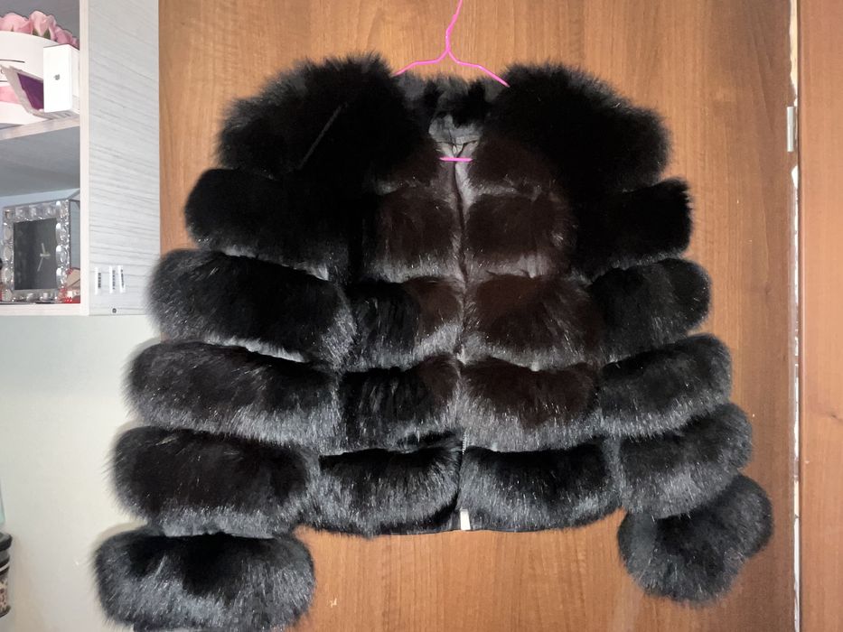 Blană naturală Vulpe Neagra