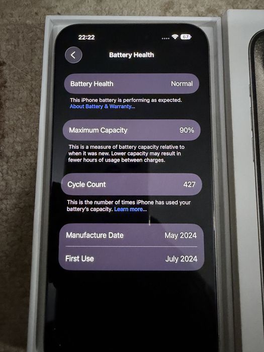 Iphone 15pro max 256gb