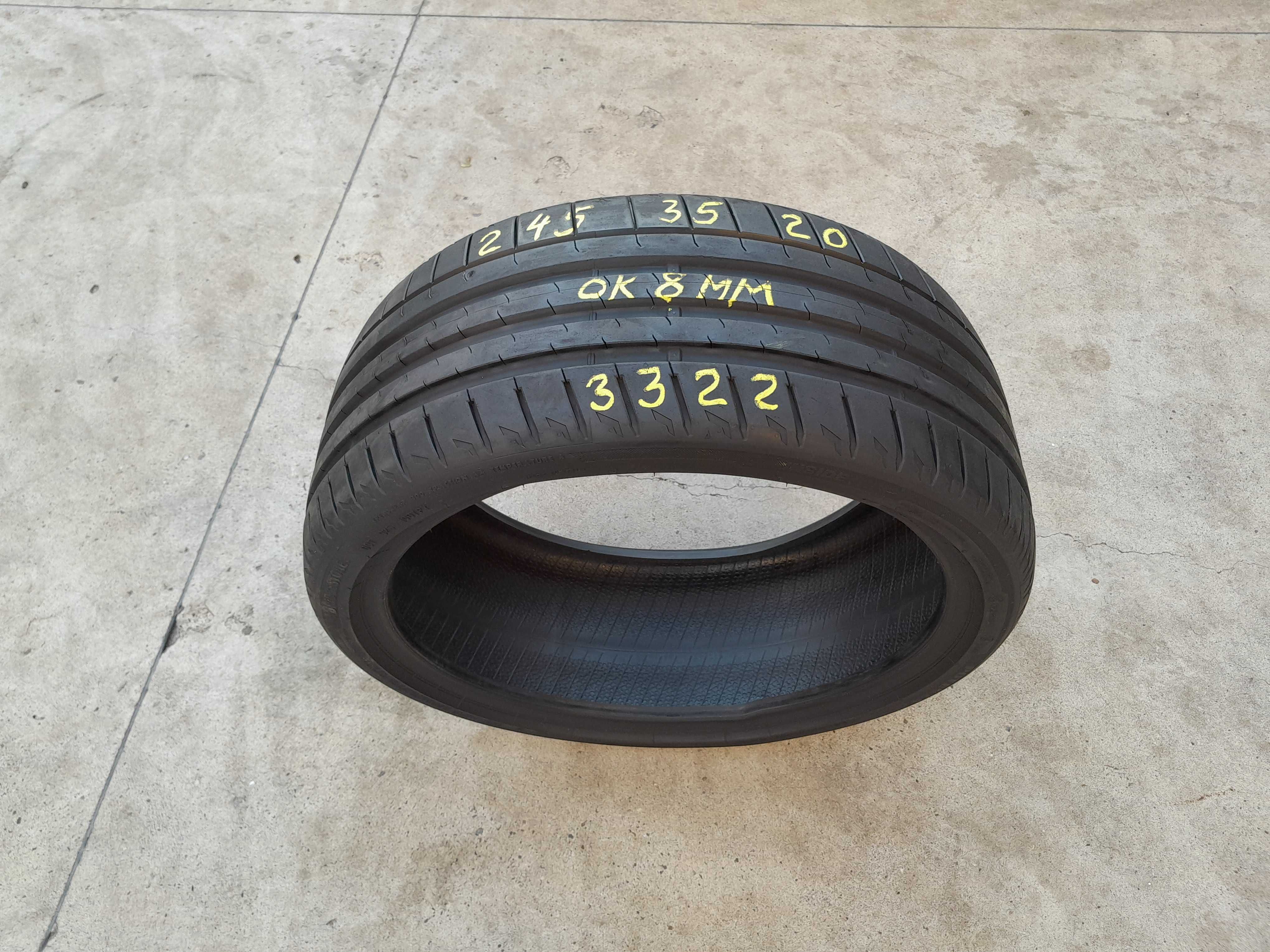 O anvelopa vara 245 35 20 bridgestone potenza sport 8 mm dot 3322