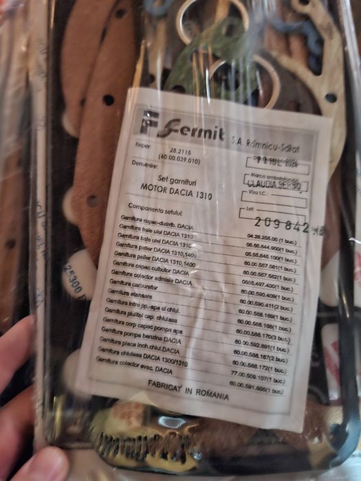 Set Garnituri Fermit Dacia 1300 1400 1600