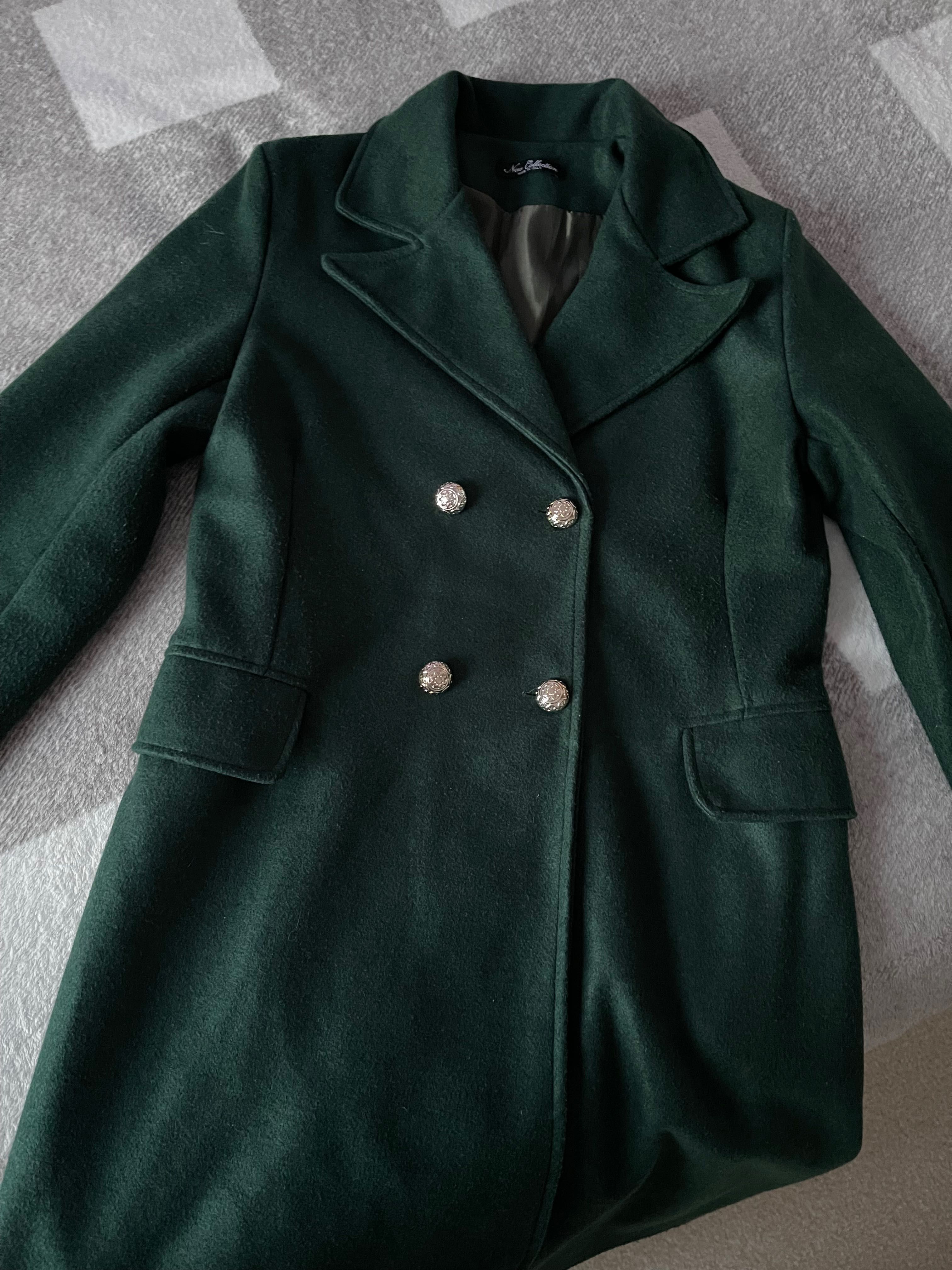 Дамско зелено палтенце