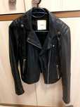 Geaca de piele naturală, Pull&Bear,  XS/S