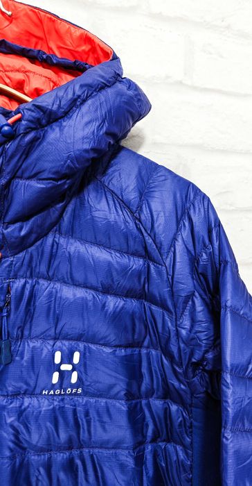 HAGLOFS Pertex Оригинално дамско яке с Пух и качулка размер L