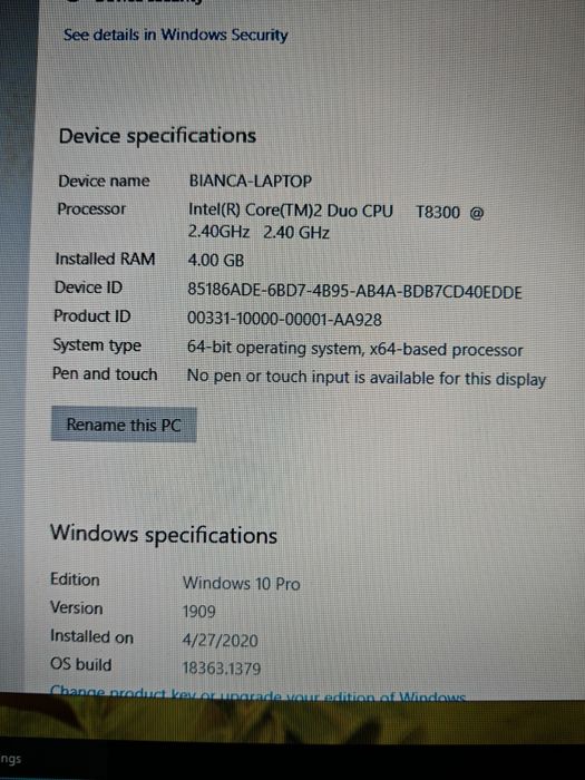Vând laptop Dell Inspiron 1525 15.4" Intel core 2 duo, 4GB, 120GB SSD