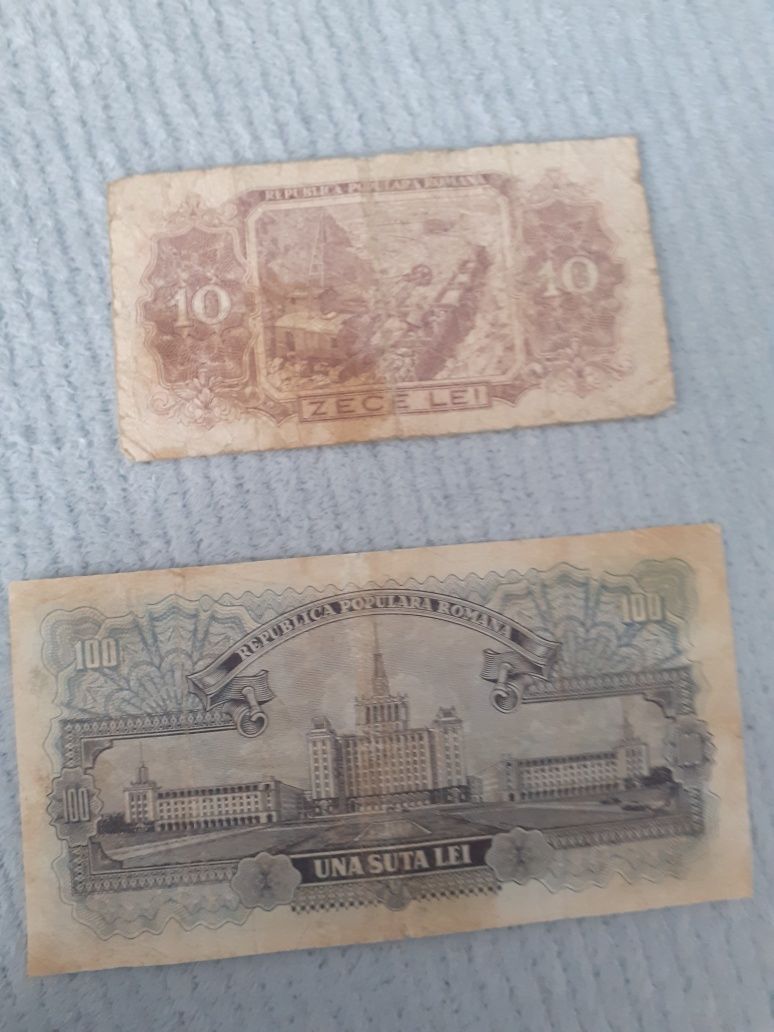 Vând banconte 10,100 lei an 1952
