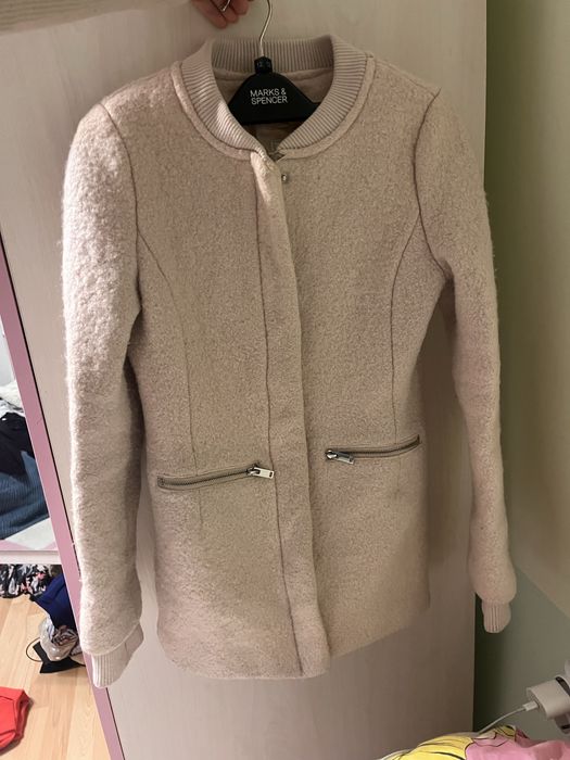 Дамско палто светлорозово