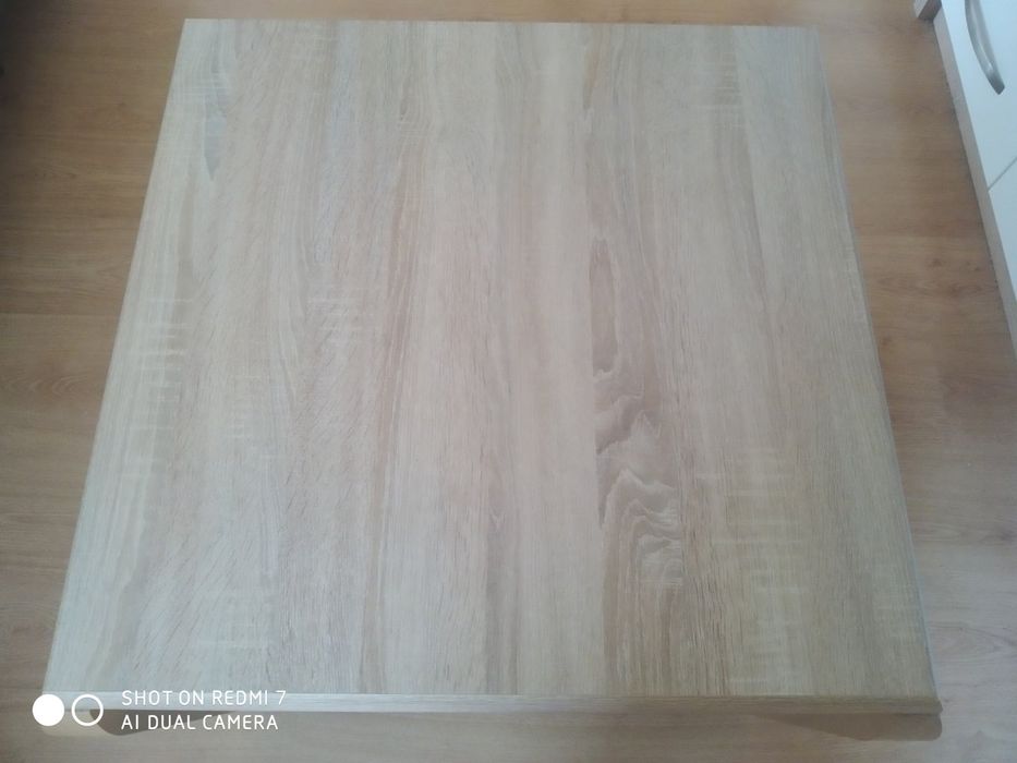 Холна маса, цвят дъб сонома, МДФ и масив