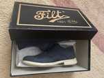 Pantofi sport bleumarin Filt, piele intoarsa, talpa usoara, masura 40