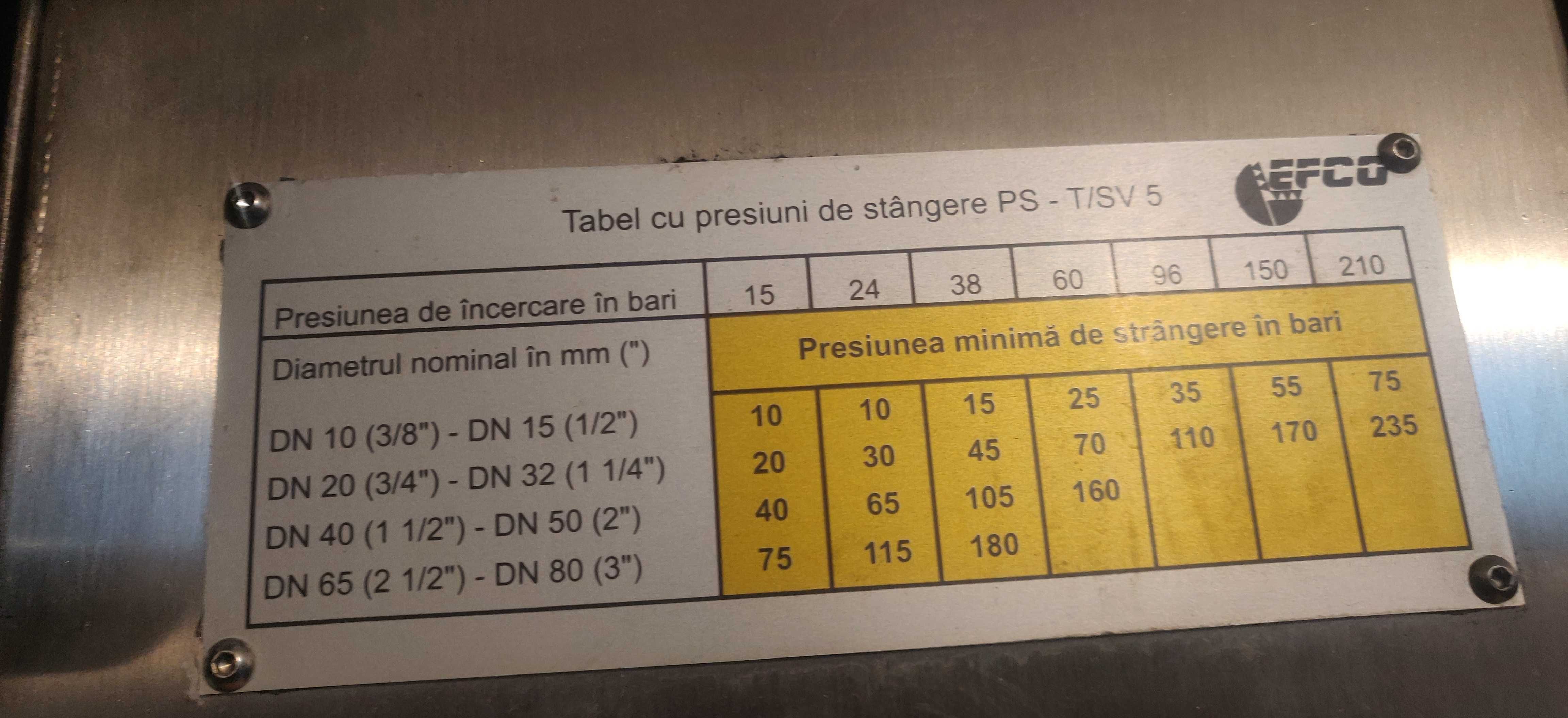 Stand de probe portabil EFCO PS-T/SV5 (verificare supape de siguranta)