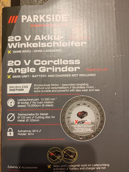 Flex Parkside polizor unghiular Performance nou garantie bon