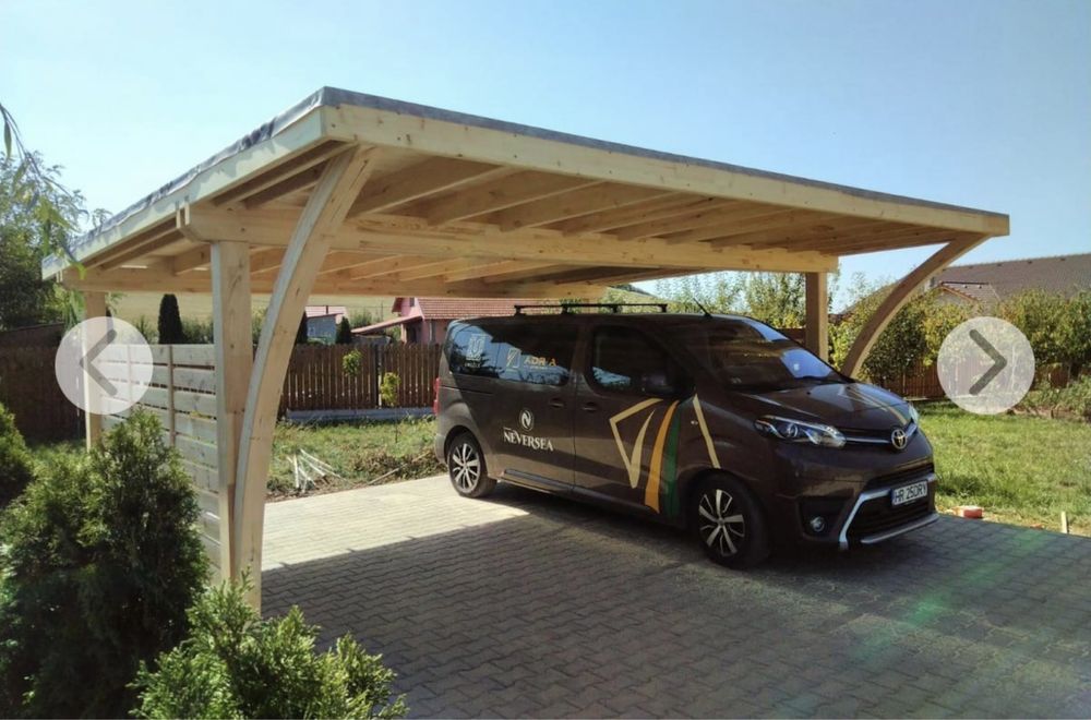 Carport pergola garaj lemn pin nordic stratificat