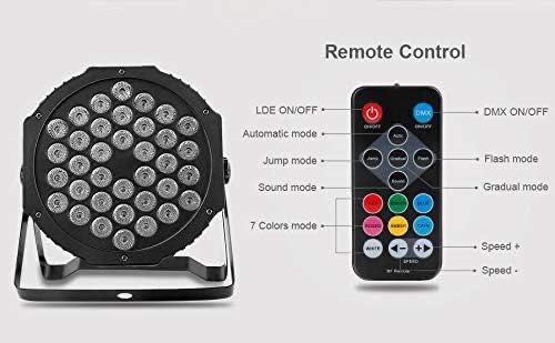 Проектор за сценични светлини, LED, RGB осветление с дистанционно