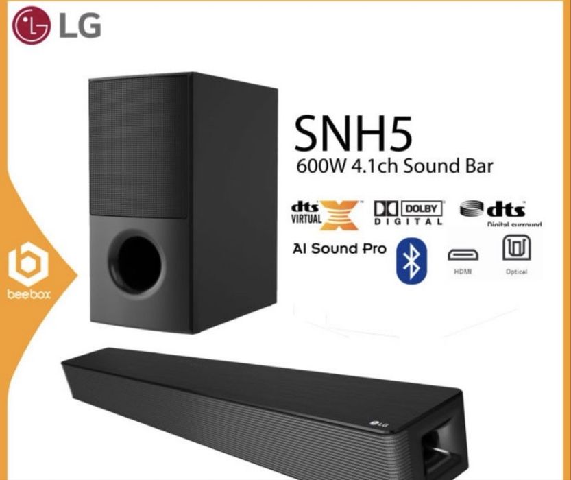 Продам саундбар, аккустическая система LG SNH5