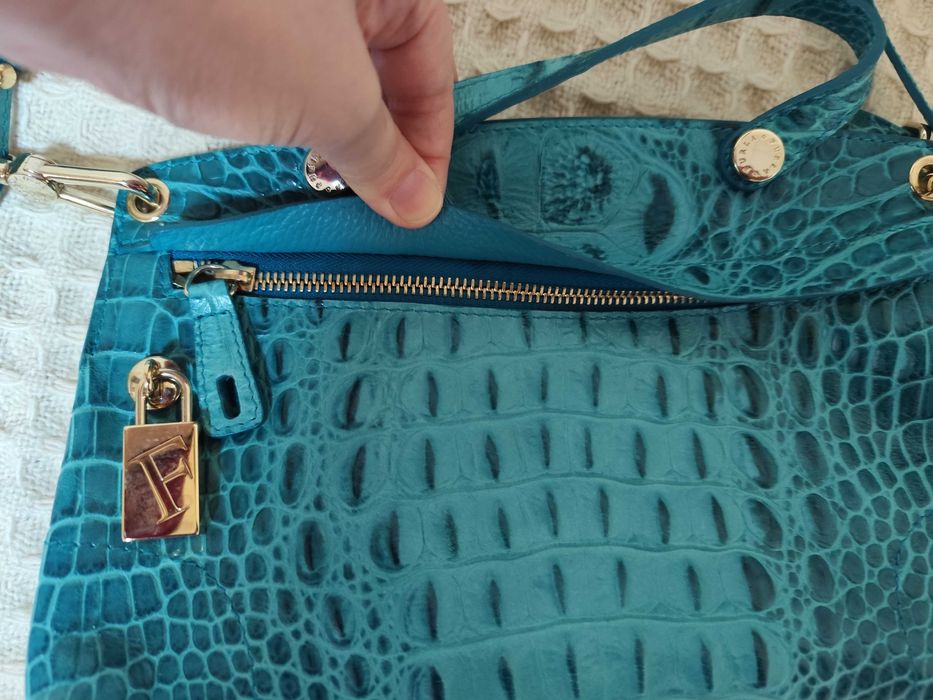 Чанта Furla в зелен цвят