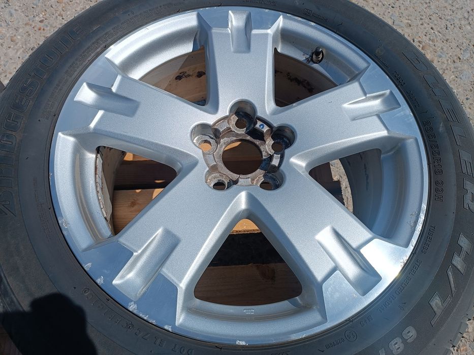 Лети джанти 18ки 5х114.3 Toyota + гуми 235/55/18 Bridgestone