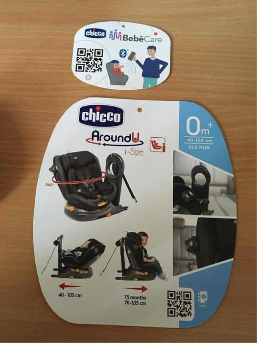 Scaun auto Chicco Around U I-Size (baza rotativa)
