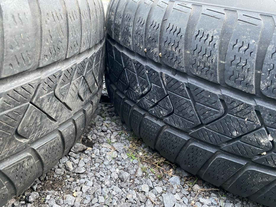 Jante aliaj 5x120 bmw x1 x3 cu anvelope de iarna 225 55 17