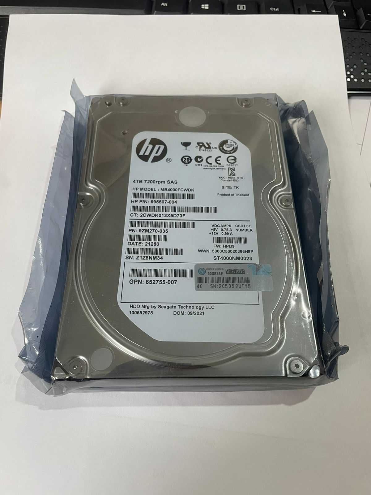 Жесткий диск HP 4 TB SAS