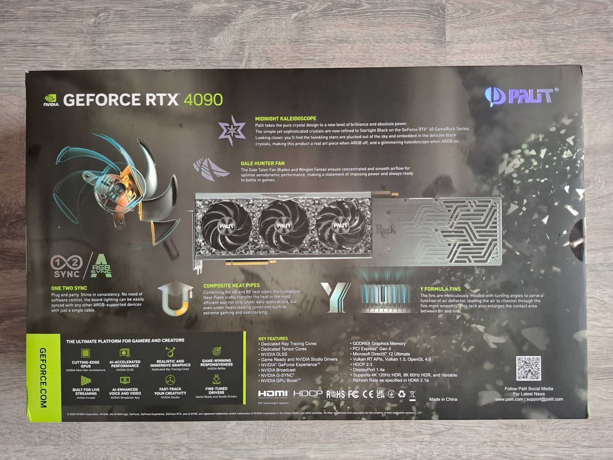 Чисто нова видеокарта: Palit GeForce RTX 4090 GameRock 24GB