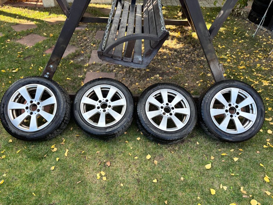 jante originale mercedes cu cauciucuri iarna 205/55R16