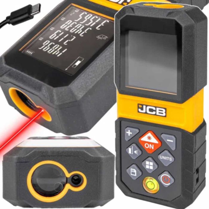 Акумулаторна лазерна ролетка максимален обхват измерване 80 метра JCB