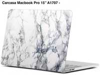 Protectie Carcasa pt Macbook Pro 15" A1707 A1990 gri alb marmura