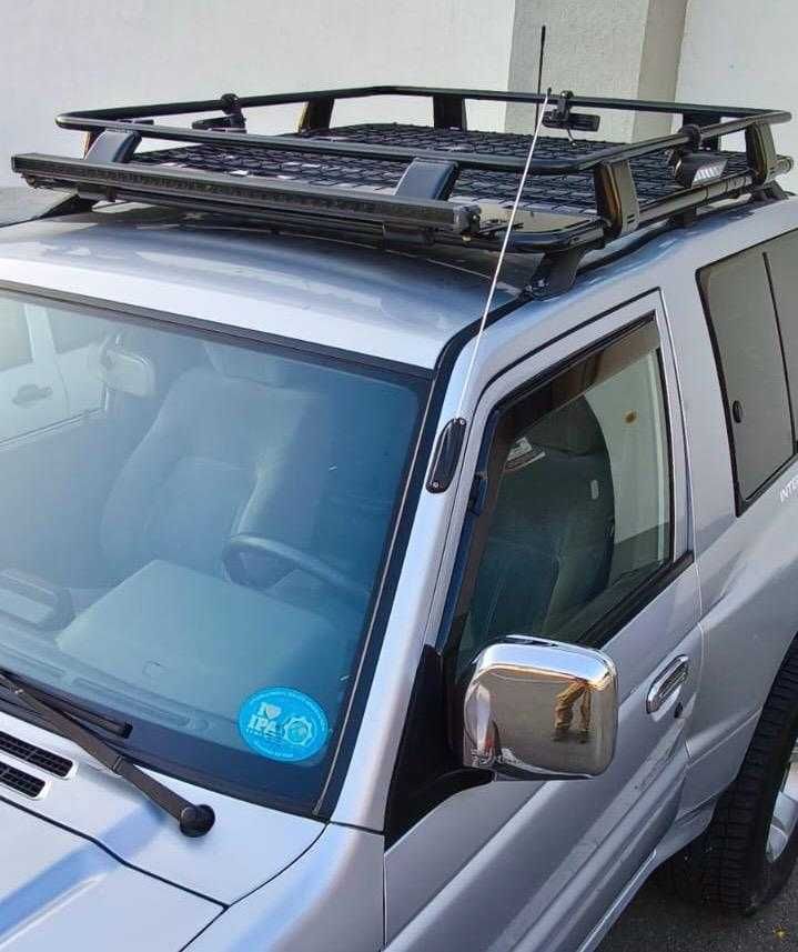 Portbagaj Mitsubishi Pajero MK2 scurt cu prindere pe bari 135cmx125cm
