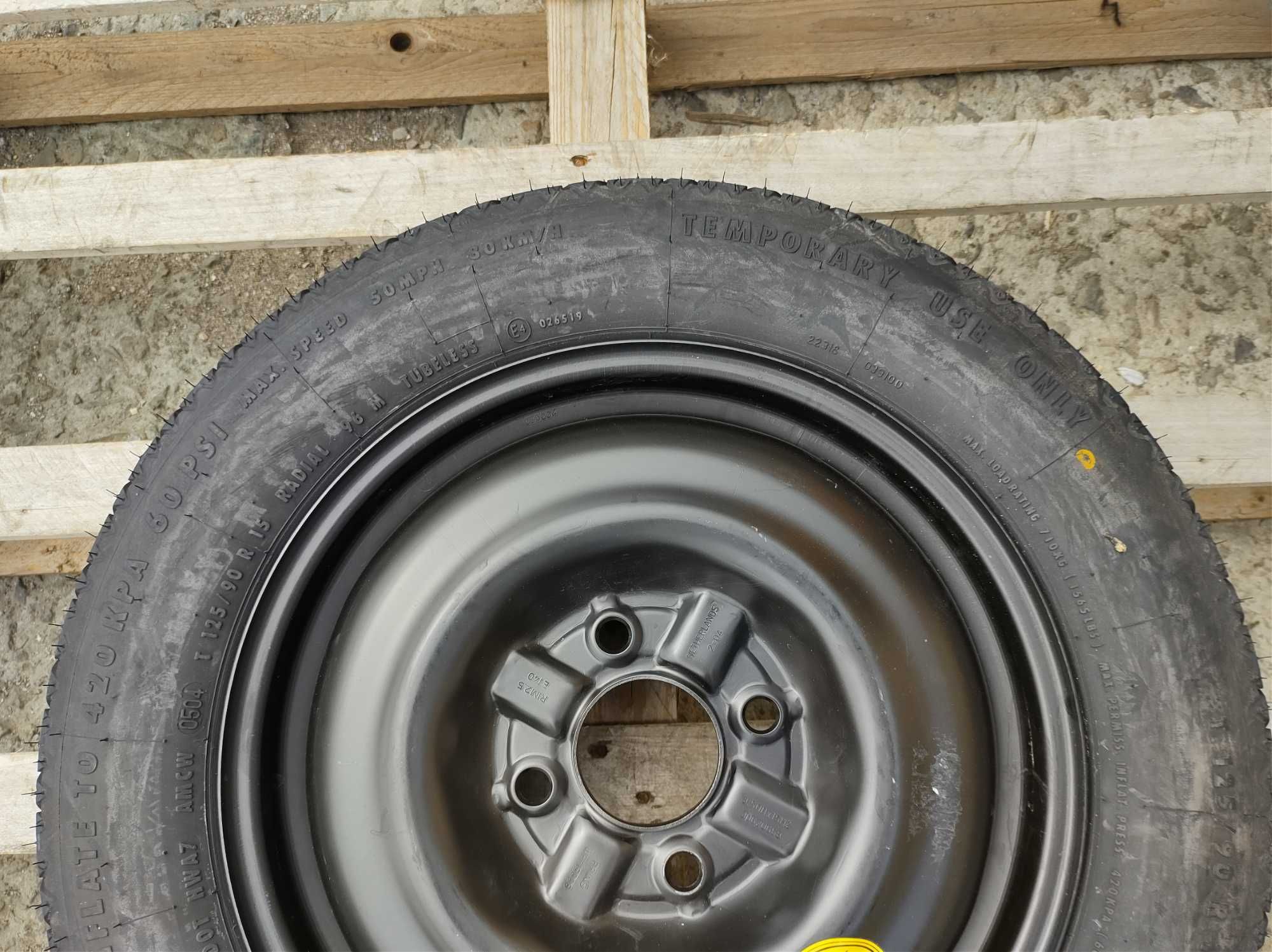 15 резервна джанта патерица 4х114,3 Volvo S40/V40 Волво 125/90/15