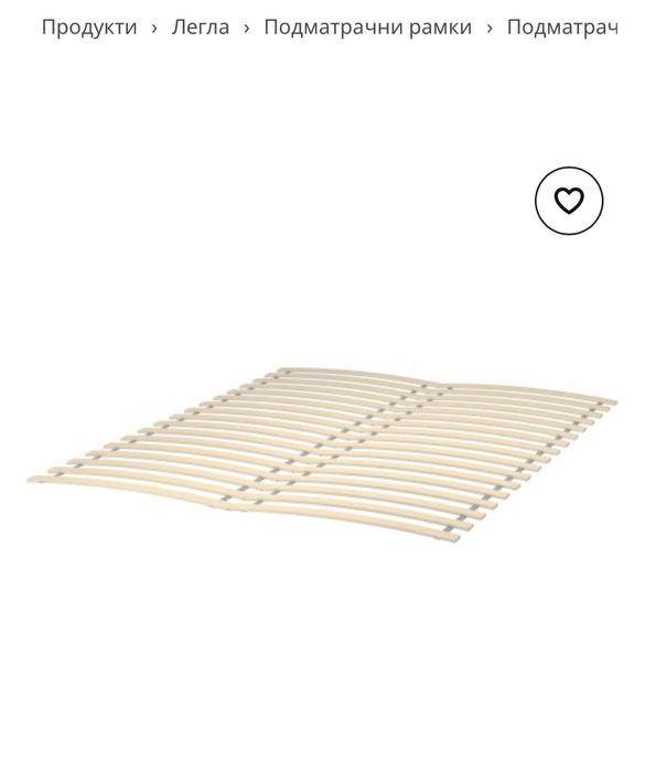 Ikea LURÖY Подматрачна рамка luroy 2 по 160х200