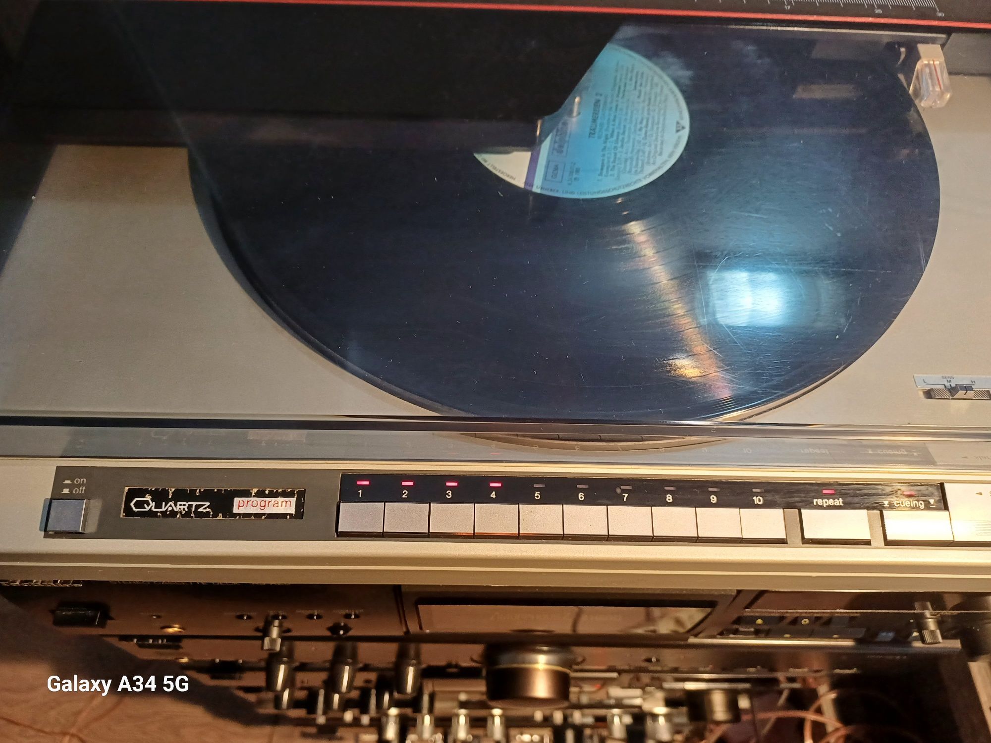Technics sl QL15 Quartz   pick-up automat linear cu scanare disc