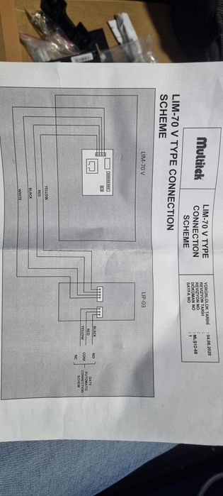 Videointerfon multitek LIP-03 + LIM70 nou
