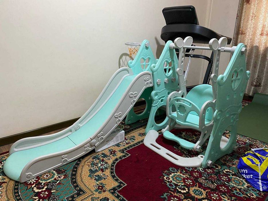 Оригинальная горка качела детская