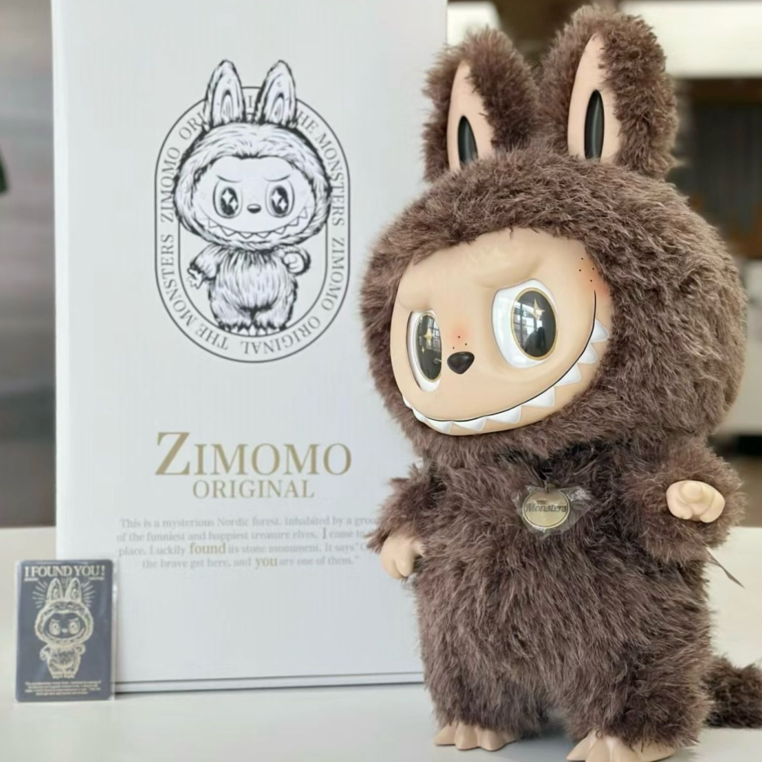 Голямо Лабубу Zimomo Angel Limited Edition, 38см Лабубу Зимомо
