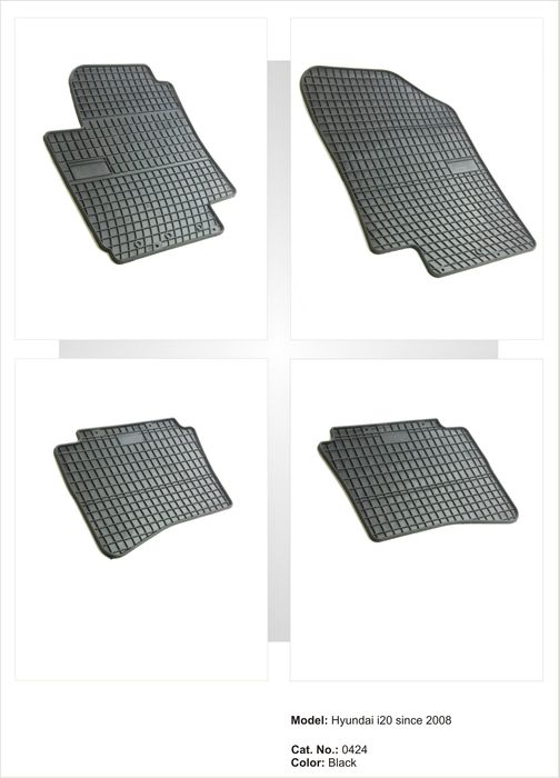 Covoare cauciuc HYUNDAI i20 2008->