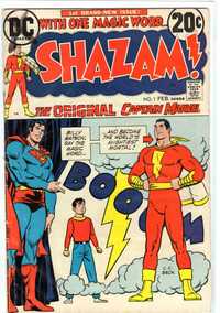 Shazam #1 1973 DC Comic Book Original Captain Marvel Billy Superman