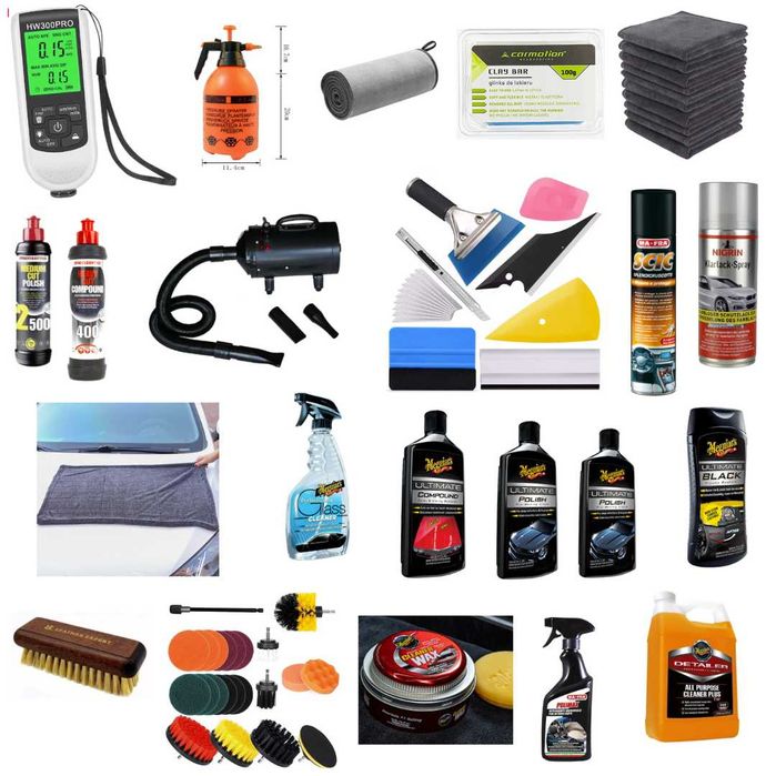 Детайлинг продукти/оборудване - вакса, паста, гъби, шкурки и много др.